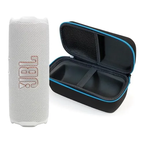 JBL Flip 7(ホワイト) + divvi付きバンドル!保護ハードシェルケース(ブラック)