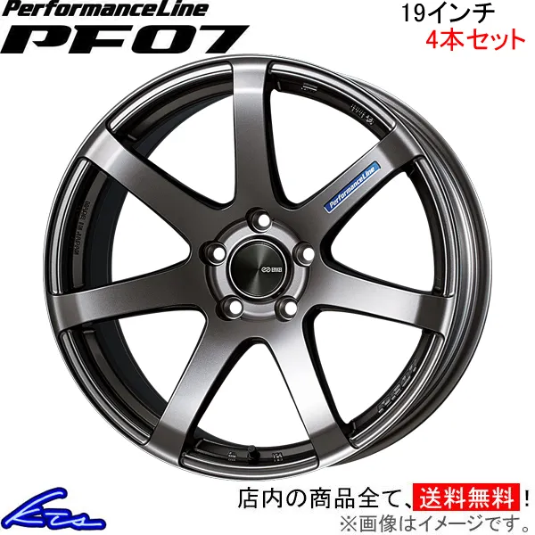 エンケイ パフォーマンスライン PF07 4本セット ホイール インプレッサSTI【19×8J 5-100 INSET45】3BA-GT7 ENKEI PerformanceLine アルミホイール 4枚 1台分
