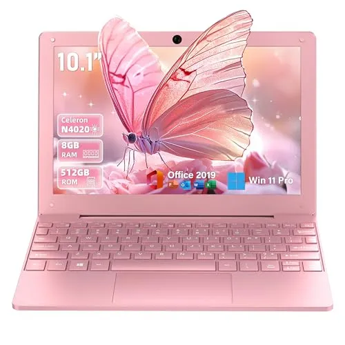 ノートパソコン【MS 2019 office/win11 Pro】10.1インチミニ ノートPC 高速CPU Celeron N4020 8GB メモリー/512GB SSDノートPC 日本語キーボードフィルム付き無線WIFI/USB 3.0/Mini H