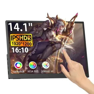 【2026最新】モバイルモニター10.5インチ1920x12803:2アスペクト比500nits高輝度HDR対応100%sRGB広色域非光沢IPSパネルType-C一本接続VESA/スタンド付き