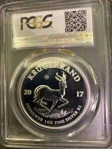 2017 クルーガーランド PR69 DCAM R1 PCGS ゴールドシールド 南アフリカ 1 オンス プリヴィ 50 周年記念