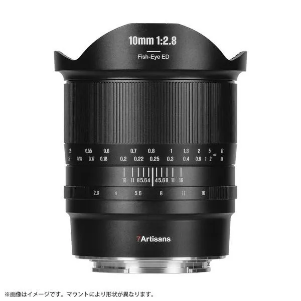 七工匠 7A-10F28II-Z-B ブラック 7Artisans 10mm F2.8 II Fish-eye ED 単焦点レンズ (ニコンZマウント)