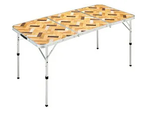 【エントリーで最大全額ポイント還元｜5/6まで】 Coleman｜コールマン ナチュラルパズルテーブル 150 (約150×70×70/60/41(h)cm) 2205811 ブラウン 2205811 [4～6人向け /アルミ製]