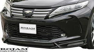 【M's】トヨタ 60系 後期 ハリアー(2017/6-) ROJAM IRT フロントリップスポイラー LEDレス.Ver FRP製 未塗装 ロジャム エアロ カスタム シンプル HARRIER 60ハリアー ハリアー60 60後期 ZSU60 AVU65 ASU60 バージ