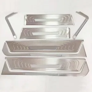 適用: メルセデス-ベンツ ヴィト V-クラス W447 2014-2023 ステンレス スチール ドア シル プロテクター スカッフ プレート トリム 8ピース SR-BB-5379 Car parts