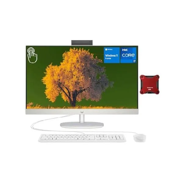 HP Essential All-in-One Desktop, 27" FHD Touchscreen, Intel Core i7-1355U, 32GB RAM, 1TB SSD, Wi-Fi 6, Webcam, HDMI, RJ-45, Wired KB ＆ Mouse_並行輸入