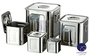 Ag目盛付角キッチンポット 24.0cm（12.6L) 調理道具 ポット 016161 W240*D240*H240(mm)