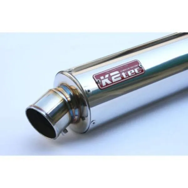 K2-tec 汎用 マフラー本体 GPスタイル STDサイレンサー S6 50.8/P50（ステンレス/SUS304） バンド止めタイプ 外径 φ8…