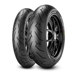 PIRELLI 2291900 DIABLO ROSSO II 120/70 ZR 17 M/C (58W) TL (K) FRONT + 2070300 DIABLO ROSSO II 170/60 ZR 17 M/C (72W) TL REAR バイクタイヤ前後セット