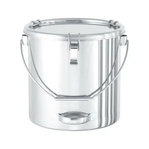 吊り下げ式下部取っ手付ステンレス密閉容器 (クリップ式) 10L CTBD-24