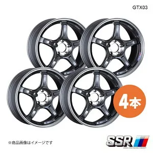 SSR エスエスアール GTX03 ホイール 4本 XV GP7 2.0i-L アイサイト【18×7.5J 5-100 INSET48 マシンドグラファイトガンメタ+スモーククリア】