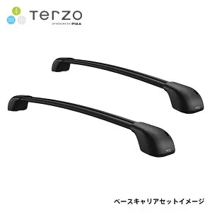 Terzo テルッツォ ベースキャリア エアロバーブラックセット アウディ A4アバント 8KCALF 8KCDH 8KCDN 8KCDNF H20.8～H28.3 ルーフレール付車