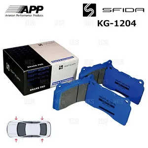 APP エーピーピー SFIDA KG-1204 (前後セット) スカイラインクーペ V35/CPV35 04/11～ (942F/902R-KG1204