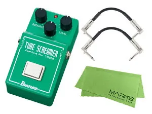Ibanez アイバニーズ TS808 Tubescreamer + モリダイラパッチケーブル2本 + マークスクロスセット エフェクター