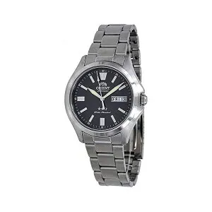 オリエント 腕時計 スリースター 3スター オートマチック 自動巻き メンズ 男性用 ORIENT RA-AB0F10N 時計 ウォッチ Orient RA-AB0F10N Men's Stainless Steel 3 Star Grey Dial Luminous Index Day Date Automatic Watch