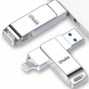 APPLE mfi認証 iDiskk 512GB iPhone USBメモリ 外付けフラッシュドライブ usbディスク アイフォン用ハードドライブ lightningコネクタ搭載 iOS外部ストレージ メモリー拡張 容量不足解消 プラグプレイ ワ