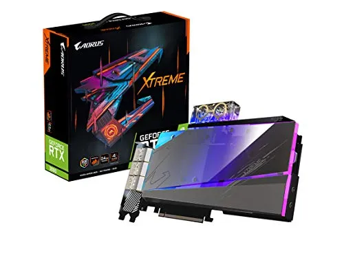 GIGABYTE AORUS GeForce RTX 3090 Xtreme WATERFORCE WB 24G グラフィックカード WATERFORCE ウォーターブロック冷却システム 24GB 384ビット GDDR6X GV-N3090AORUSX