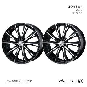 LEONIS WX アルファード 10系/FF アルミホイール 2本セット 0033884×2【17×7J 5-114.3 INSET42 BKMC】