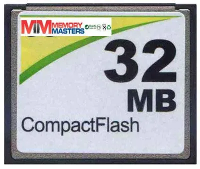 MemoryMasters 32MB コンパクトフラッシュカード - 標準スピード (p/n CF-32MB)
