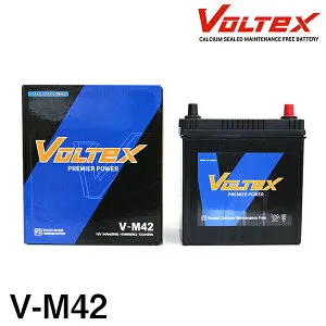 【大型商品】 VOLTEX アイドリングストップ用 バッテリー V-M42 スバル ジャスティ DBA-M910F 交換 補修