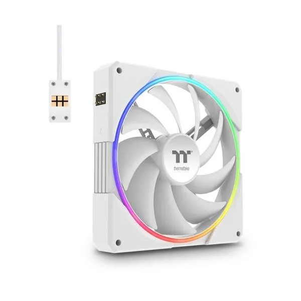 Thermaltake CL-F209-PL14SW-A PCケースファン TS140 EX RGB 3Pack Fan White