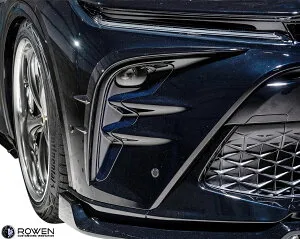 【M's】 トヨタ クラウンスポーツ AZSH36W AZSH37W 前期 (2023.11-) ROWEN フロントバンパーエクステンション 左右 FRP エアロ パーツ 部品 ロェン ロウェン 外装 新型 現行 社外 カスタム ドレスアップ