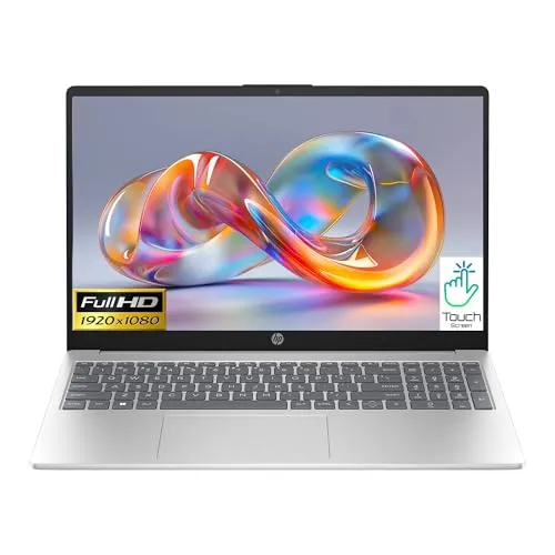 HP 15 Touch 高性能ノートパソコン ミスティックシルバー Ryzen 7 8コア 最大4.5GHz 16GB 512GB SSD 15.6インチ FHD HDMI Win11 (15-FC - リニューアル版)。