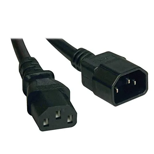 Tripp Lite Standard Computer Power Extension Cord, 13A, 16AWG (IEC-320-C14 to IEC-320-C13), 4-ft.