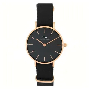 【ギフト対応可】ダニエルウェリントン DANIEL WELLINGTON 腕時計 Petite Cornwall Black Rose Gold ペティート アシュフィールド 28mm ローズゴールド ブラック クオーツ ウォッチ レディース アナログ お