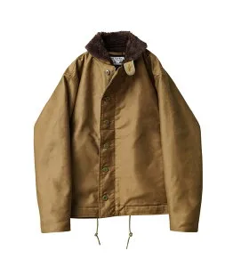 WAIPER.inc 忠実復刻 米軍 U.S.NAVY N-1 デッキジャケット 後期型 アルパカライニング MADE IN JAPAN【24WP43】【T】【クーポン対象外】｜ミリタリージャケット メンズ アウター n1 ジャングルクロス お