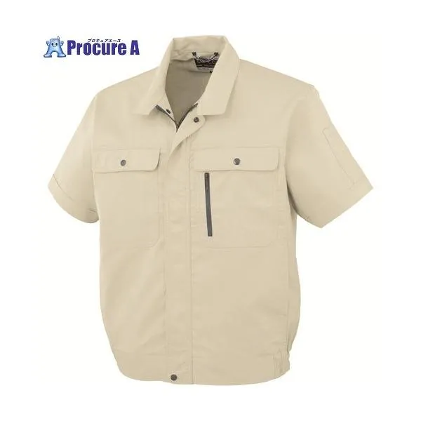 コーコス 半袖ブルゾンH-190 5アイボリー SS ■▼134-9561 H-190-5-SS 1枚