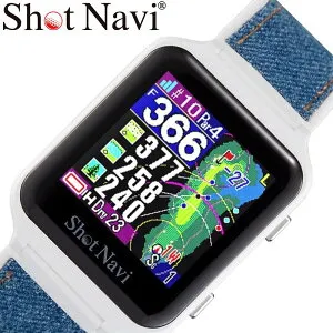 ショットナビ 腕時計 Shot Navi 距離計測器 エアー EX AIR ホワイト 白 ゴルフ ゴルフ用品 腕時計型 飛距離 測定器 飛距離計測機 GPS ナビ GPSナビ スコアカウンター グリーン 距離 距離測定器 競技