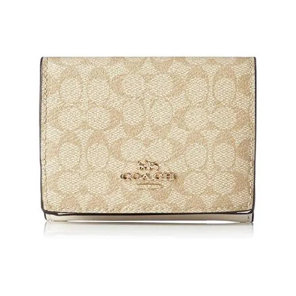 財布 コーチ 三つ折り財布 シグネチャー 91806-1 レディース Im/LightKhaki/Chalk 並行輸入品