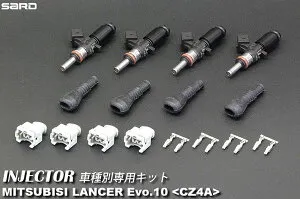 SARD サード 車種別専用インジェクター 900cc 黒 ランサーエボリューション 10 CZ4A H19.10～ 4B11 個人宅発送可