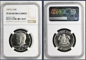 1973 S ケネディ ハーフ 50C PF69 ウルトラカメオ NGC PR69 UCAM
