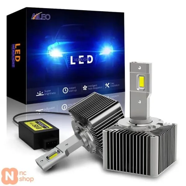 【並行輸入品】 AILEO ミニ 1:1 CANBUS 6500K 冷白 D1S D1R D2S D2R D3S D3R D4S D4R 車用ヘッドライトバルブ 110W 25000LM オートライト LED アップデートキ