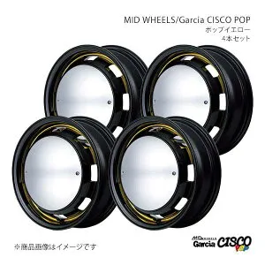 MID WHEELS/Garcia CISCO POP ワゴンRスマイル MX81S/MX91S アルミホイール4本セット【14×4.5J 4-100 INSET45 BVY】Y26D445433450304×4