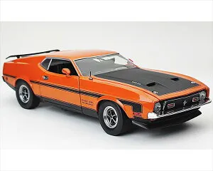ミニカー 1/18 SUNSTAR☆1971 マスタング マッハ1 オレンジ色 1971 Ford Mustang BOSS 351 【限定予約商品】