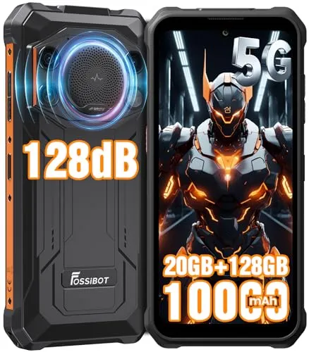 「5G対応」FOSSiBOT F110 Pro SIMフリー スマホ 本体 Android 15 スマホ 20GB RAM+128GB ROM 2TB拡張可能 10000mAhの大容量バッテリー タフネススマホ 防水防塵耐衝撃 6.745インチHD+ 大画