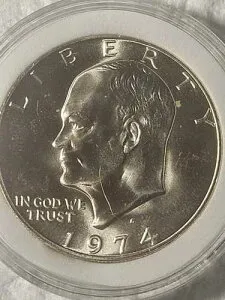 1974-S アイゼンハワードル 40% シルバー ジェム BU ブルーラベル