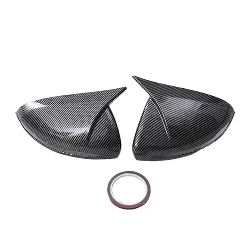ミラーカバーキャップ CEクラスW205 W213 W238 C238 A238 LHDサイドウィングミラーキャップケーストリムカーアクセサリー用バックミラーカバーハウジング(Carbon Fiber Pattern)