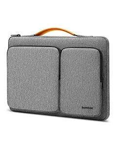 tomtoc 360度保護 ノートパソコンケース 14インチ MacBook Pro 2023-2021 M2 M1/13.5インチ Surface Laptop 5/14.4 Surface Laptop 13.5-14インチ グレー