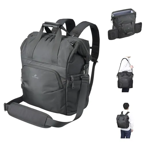 ハクバ カメラバッグ GW-STANDARD ダレス 3WAYバッグ22 AZ ブラック がま口バッグ 22L カメラリュック ショルダーバッグ 両サイドアクセス AMZSGWSD-3W22 4977187005257