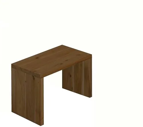 WOODPRO コの字 シェルフ 幅60cm 高さ30cm 奥行30cm マロン色 完成品 国産杉 板厚2.8cm オープンラック ディスプレイ キッチン 棚 押し入れ収納 デスク上ラック プリンター台 受注生産