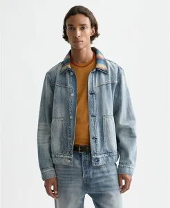 スコッチアンドソーダ メンズ アウター ジャケット・ブルゾン デニム SCOTCH & SODA Men's Washedenim Ranch Jacket Blue ブルー