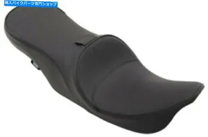 シート ドラッグスペシャリの前向きに位置づけるロープロファイルツーリングフリシートブラックレザー Drag Specialties Forward Positioning Low Profile Touring FL Seat Black Leather【並行輸入品】