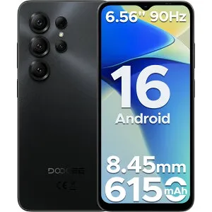【数限定4000円オフ】DOOGEE NOTE56X SIMフリー Andrid 16 スマホ AI機能 6.56インチ 90Hz画面 6150mAh 大容量バッテリー 24GB RAM+64GB ROM+2TB拡張可 8コア AI機能 4G LTE WI-FIモデル 顔認識+FMラジオ+GPS スマホケー