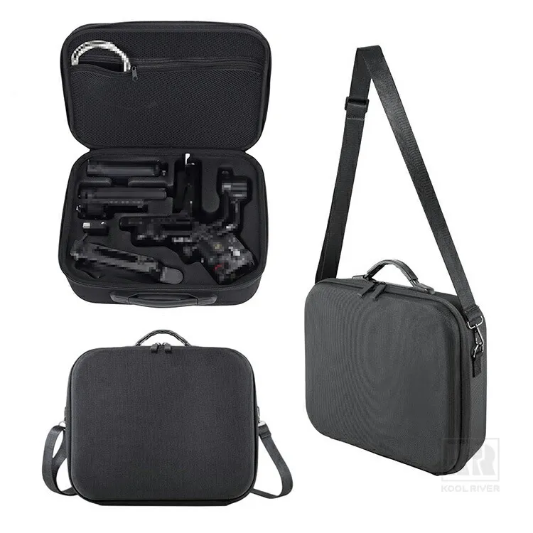 Insta DJI RS5対応 ケース カバー 手提げ ショルダーバッグ ショルダーベルト / ショルダー紐 ストラップ付き 型抜き インナー ウレタン クッション