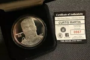 レア カーティス マーティン ワン トロイ オンス シルバー ハイランド ミント コイン .999 #'d/7500