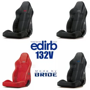 BRIDE ブリッド edirb 132V エディルブ132V STREAMS CRUZ/ストリームス クルーズ ブラック (レッドステッチ) シートヒーター付 (I35BVP